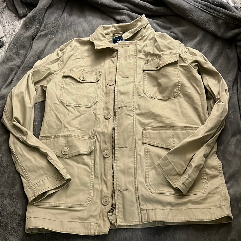 Tan Mens Jacket; never worn; size medium